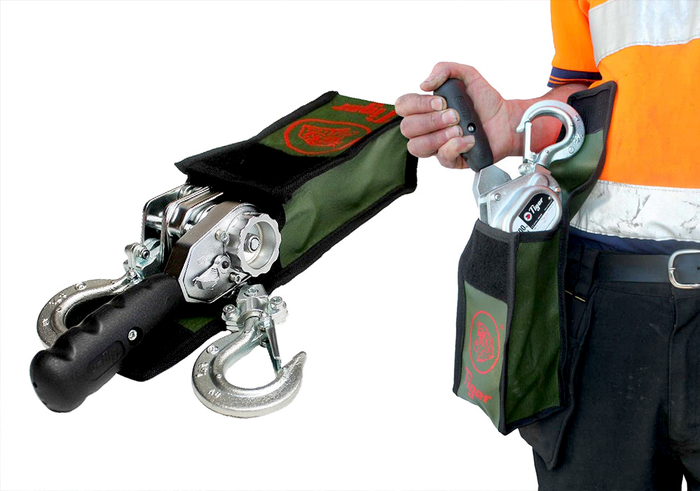 250kg und 500kg Hebelzug mit Gürteltasche. Im Lieferumfang enthalten